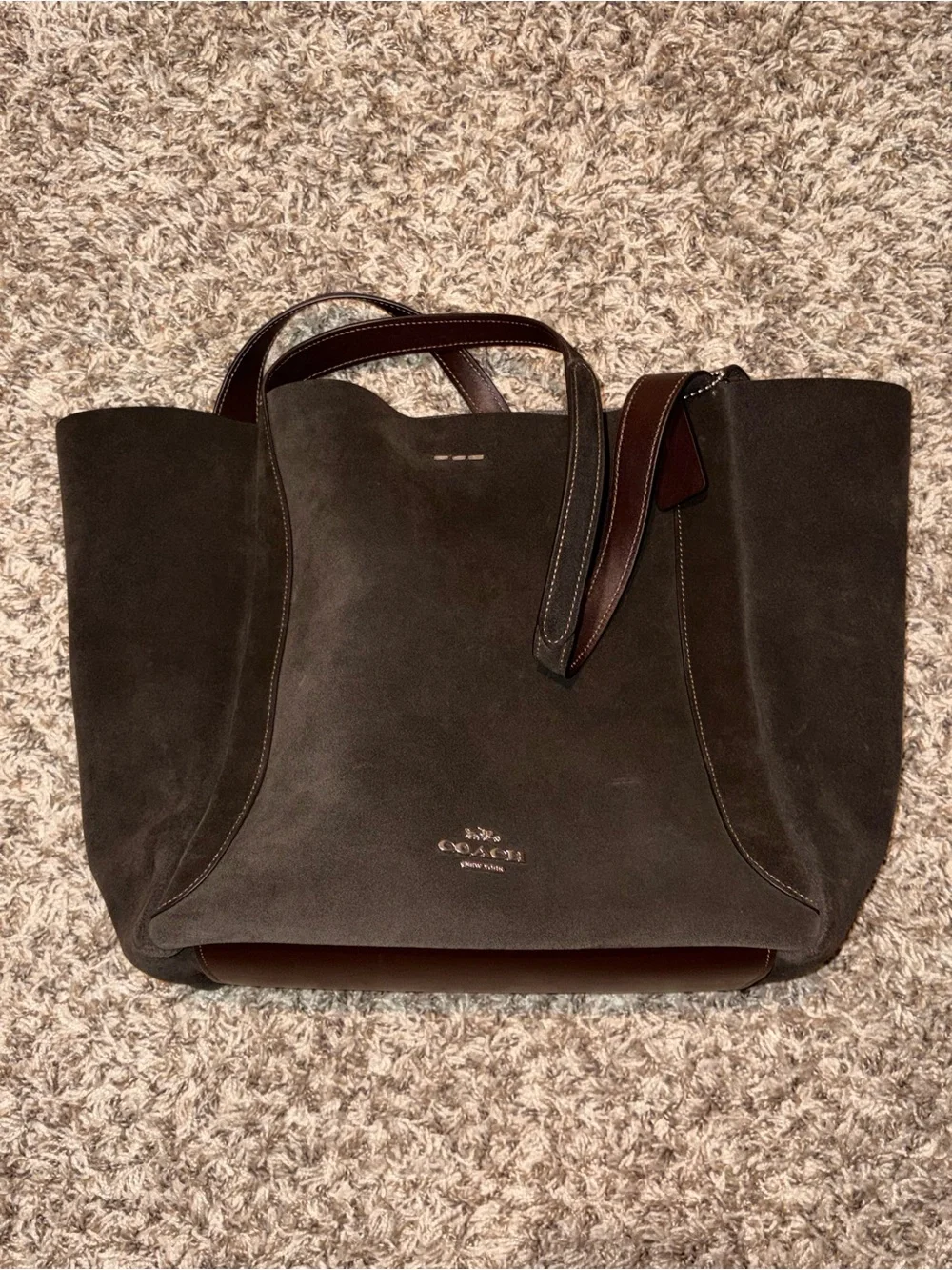 Coach Hadley tote bag in suede